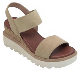 Mia Womens Olany Platform Sandal In Beige