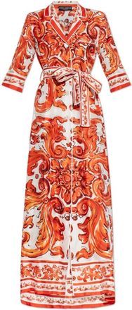Dolce & Gabbana Coats - Dames - Mantel - Oranje - M - Jassen