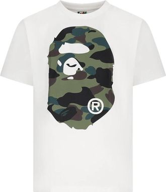 A Bathing Ape 1st Camo Big Ape Head Tee - Heren - T-shirts - Veelkleurig - XL - Katoen - Tops