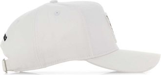Dsquared2 Mens Cap Logo-Embroidered Cotton Baseball White