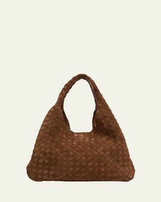 Bottega Veneta Campana Large Suede Shoulder Bag