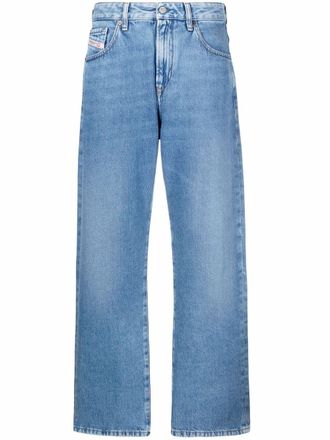 Diesel mid-waist cropped jeans - Blue