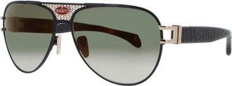 Bugatti Mens Black Rectangular Sunglasses 11BKWG