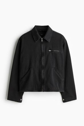 H&M Canvasjacke im Workwear-Look - Dunkelgrau