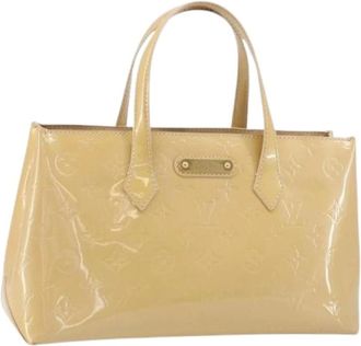Louis Vuitton Pre-owned Handbags, female, Beige, Size: ONE SIZE Pre-owned Patent Leather Hand Bag