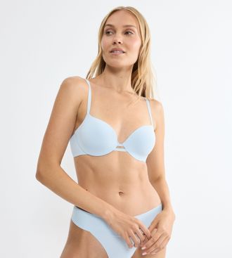 Triumph B&uuml;gel-BH TRIUMPH Body Make-Up Illusion, Damen, Gr. 70, Cup E, light blau, Microtouch, Obermaterial: 48% Polyamid, 37% Polyester, 15% Elasthan, Basic, 