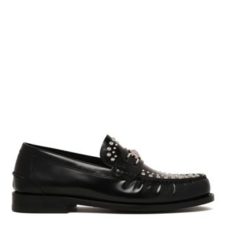 Versace Loafers, male, Black, Size: 10 US Medusa 95 Embellished Loafers