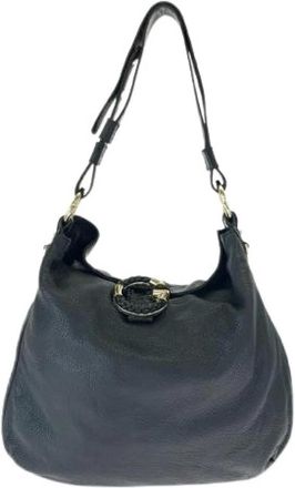 Gucci Pre-owned Shoulder Bags, female, Black, Size: ONE SIZE Pre-owned Leather gucci-bags