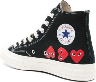 Comme Des Gar&ccedil;ons Mens Chuck 70 Hi Sneaker Black Rubber