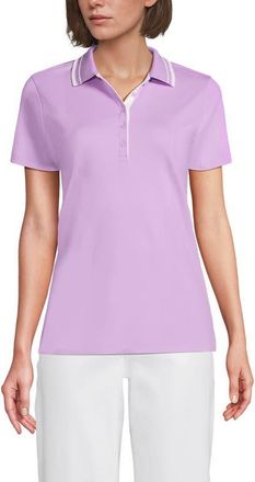 Lands End Supima Cotton Polo Shirt in Lilac Breeze/white at Nordstrom, Size X-Small P