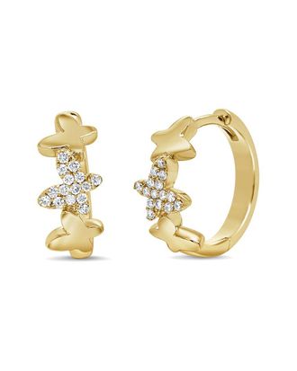 Sabrina Designs 14K 0.15 Ct. Tw. Diamond Hoop Earrings