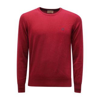 Brooksfield Wool Jumper Burgundy Made in Italy