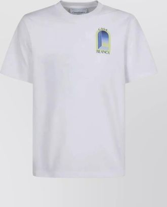 Casablanca arches jersey crew neck graphic print t shirt