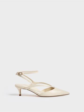 Marion Parke Hazel Kitten Heel | Nappa in Ivory at Nordstrom, Size 35