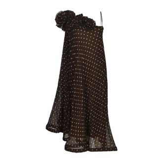P.A.R.O.S.H. Party Dress - female - P.A.R.O.S.H. - Party Dresses - Brown - M - Dresses