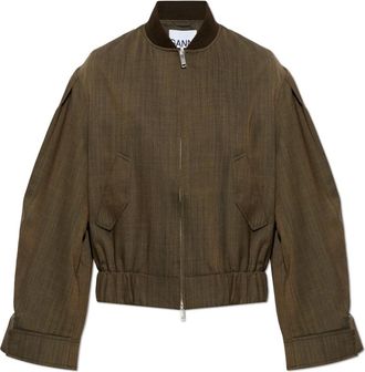 Ganni Mujer, Chaquetas, Verde, Talla: 2XS
