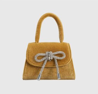 Melie Bianco Womens Sabrina Mini Top Handle Bag In Gold