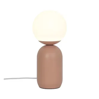 Nordlux Lámpara de sobremesa minimalista terracota con esfera de cristal