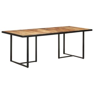 vidaXL Mesa De Comedor Madera De Mango Rugosa 200 Cm Vidaxl