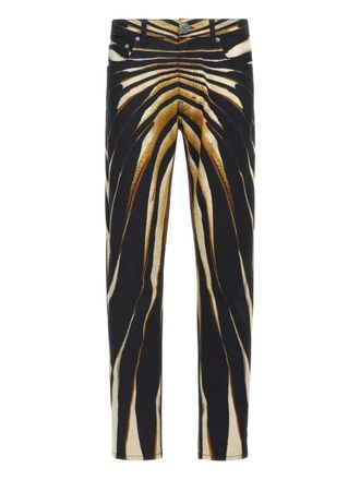 Roberto Cavalli Gestreepte broek - Goud