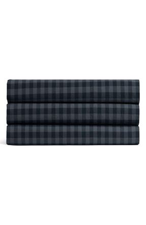 Parachute Brushed Cotton Top Sheet in Dusk Check at Nordstrom, Size King/california King
