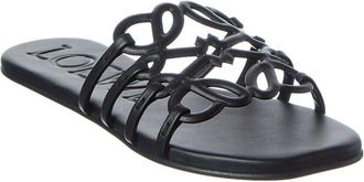 Loewe Petal Anagram Leather Slide