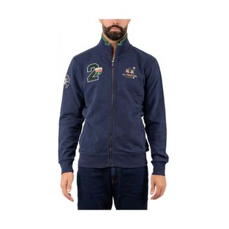 La Martina Hoodies & sweatvesten, Heren, Blauw, 4Xl, Stijlvolle Polo Shirt