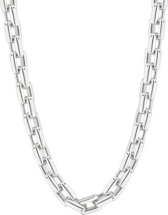 Pompeii3 Mens Polished Steel Single Tone Clasp 9.5mm Flexible Link 24 Chain