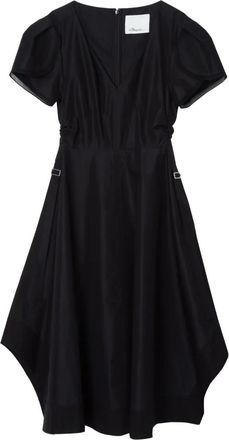 3.1 Phillip Lim Abito midi con scollo a V - Nero