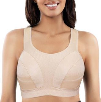 Affinitas Active Full Bust Unlined Sports Bra in Bare at Nordstrom, Size 40Ddd