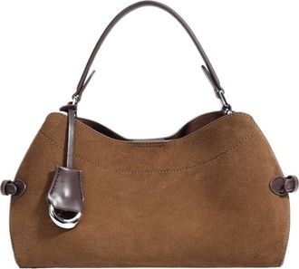 Generic Suede Leather Tote Bag Vintage Retro Shoulder Crossbody, Compatible For Women Commuter Purse Handbag(G)