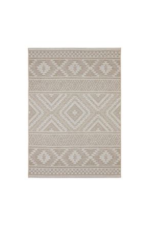 Novel Outdoorteppich, Beige, Kunststoff, Boho, rechteckig, 80x150 cm, ISO 9001, Bsci, Oeko-Tex Standard 100, für Fußbodenheizung geeignet, in