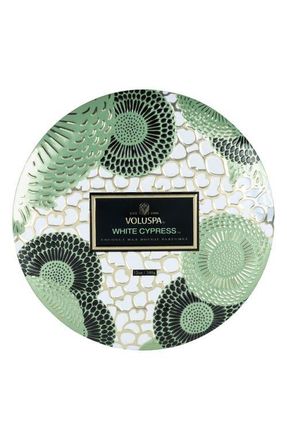 Voluspa White Cypress 3-Wick Tin Candle at Nordstrom