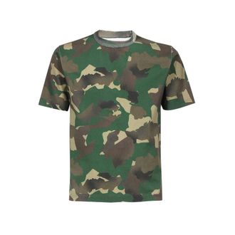 Heron Preston T-Shirts, male, Green, Size: XS Printed Cotton T-shirt