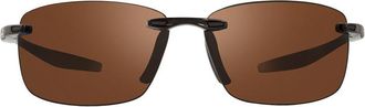 Revo RE 4059 DESCEND N Polarized 01GO Mens Sunglasses Black Size 64