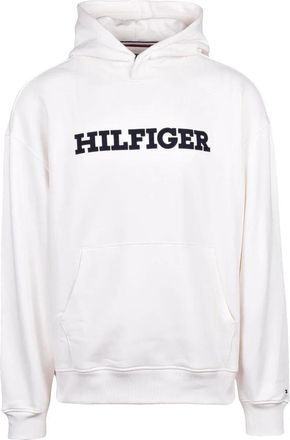 Tommy Hilfiger White Brushed Cotton Hoodie