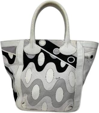 Emilio Pucci Pre-owned Leren Handtas - Dames - Vintage Handtas - Veelkleurig - ONE Size - Leer - Vintage