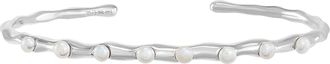 Dower & Hall Waterfall White Freshwater Pearl Bangle