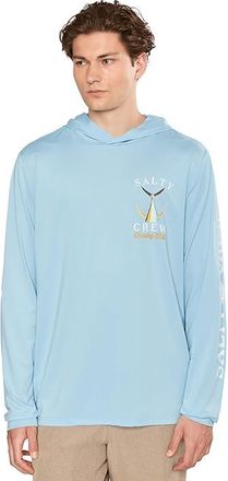 Salty Crew Tailed Hood Sunshirt Mens Clothing Clear Sky : LG, Polyester