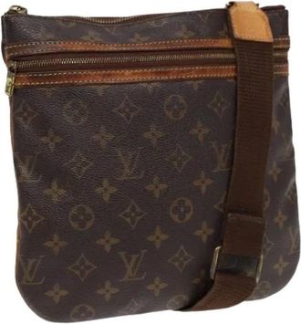 Louis Vuitton Pre-owned Cross Body Bags, female, Brown, Size: ONE SIZE Pre-owned Canvas Cross Body Bag
