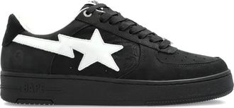 A Bathing Ape Sk8 Sta 3 leren sneakers verfraaid met ster - Zwart