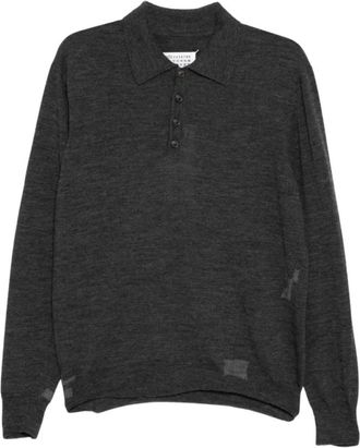 Maison Margiela Polo Patchwork - - Tops - Uomo - Grigio - L
