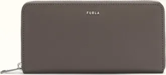 Furla Man Project Zip Around Moka Brown Milos Textured Calf Leather + Lush Calf Leather Man