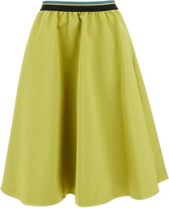 Plan C Plan C, Rokken, Dames, Groen, S, Midi Rokken