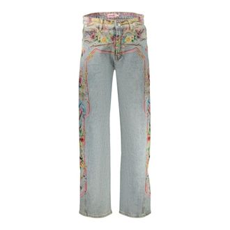 Desigual Versalles Jeans - Dames - Jeans - Blauw - Maat: S Katoen