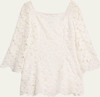 SIMKHAI Hana Lace Mini Dress