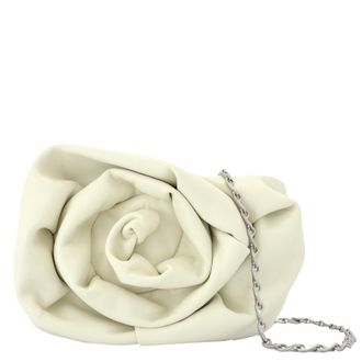 Burberry Rose Chain Leather Clutch Bag