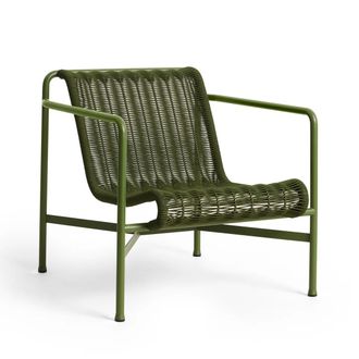 HAY Palissade Cord Lounge Chair Low, olive