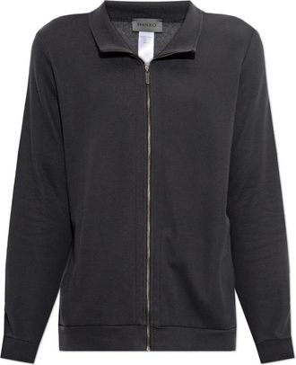 Hanro Travelwear Zip Jacket - Heren - Vesten met rits - Grijs - L - Katoen - Hoodies & sweatvesten