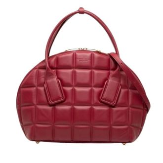 Bottega Veneta Pre-owned Handbags, female, Red, Size: ONE SIZE Pre-owned Vintage Shoulder Bag